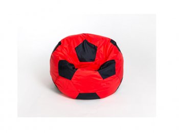 Кресло-мешок Мяч малый красно-черное в Каменске-Уральском - kamensk-uralskiy.mebel-74.com | фото