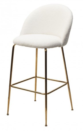 Барный стул GLADE NINI-01 Белый, teddy / золотой каркас М-City в Каменске-Уральском - kamensk-uralskiy.mebel-74.com | фото