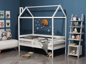 Детская кровать-домик из массива березы Соня-6 (800*1600) Неокрашенный массив в Каменске-Уральском - kamensk-uralskiy.mebel-74.com | фото
