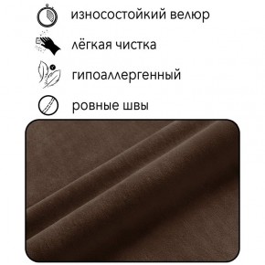 Диван Горизонт Д2-ВК (велюр коричневый) 1200 в Каменске-Уральском - kamensk-uralskiy.mebel-74.com | фото