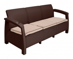 Диван Yalta Premium Sofa 3 Set (Ялта) шоколадный (+подушки под спину) в Каменске-Уральском - kamensk-uralskiy.mebel-74.com | фото
