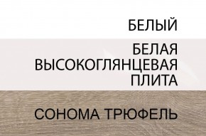 Комод 2D-1S/TYP 34, LINATE ,цвет белый/сонома трюфель в Каменске-Уральском - kamensk-uralskiy.mebel-74.com | фото
