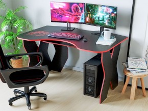 Компьютерный стол КЛ №9.0 (Черный/Красный) в Каменске-Уральском - kamensk-uralskiy.mebel-74.com | фото