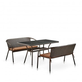 Комплект мебели из иск. ротанга T286A/S139A-W53 Brown в Каменске-Уральском - kamensk-uralskiy.mebel-74.com | фото
