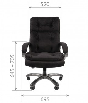 Кресло для руководителя  CHAIRMAN 442 (ткань черная) в Каменске-Уральском - kamensk-uralskiy.mebel-74.com | фото