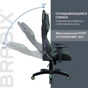 Кресло компьютерное BRABIX "GT Carbon GM-120" (черное/зеленое) 531929 в Каменске-Уральском - kamensk-uralskiy.mebel-74.com | фото