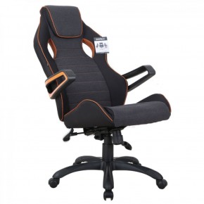 Кресло компьютерное BRABIX Techno Pro GM-003 (ткань черное/серое, вставки оранжевые) 531813 в Каменске-Уральском - kamensk-uralskiy.mebel-74.com | фото