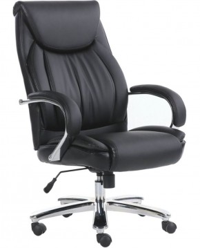 Кресло офисное BRABIX PREMIUM "Advance EX-575" (хром, экокожа, черное) 531825 в Каменске-Уральском - kamensk-uralskiy.mebel-74.com | фото
