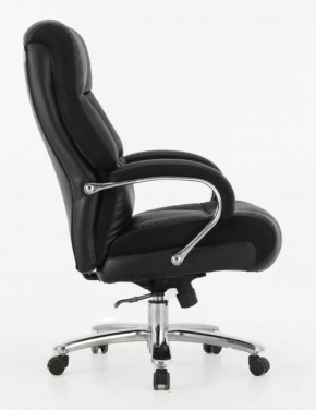 Кресло офисное BRABIX PREMIUM "Bomer HD-007" (рециклированная кожа, хром, черное) 531939 в Каменске-Уральском - kamensk-uralskiy.mebel-74.com | фото