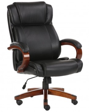 Кресло офисное BRABIX PREMIUM "Magnum EX-701" (дерево, рециклированная кожа, черное) 531827 в Каменске-Уральском - kamensk-uralskiy.mebel-74.com | фото