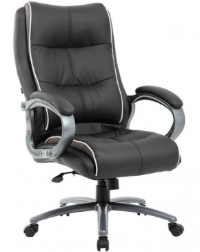 Кресло офисное BRABIX PREMIUM "Strong HD-009" (экокожа черная, ткань серая) 531945 в Каменске-Уральском - kamensk-uralskiy.mebel-74.com | фото