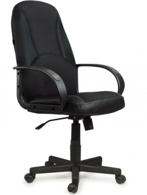 Кресло офисное BRABIX "City EX-512" (кожзам черный, ткань черная) 531407 в Каменске-Уральском - kamensk-uralskiy.mebel-74.com | фото