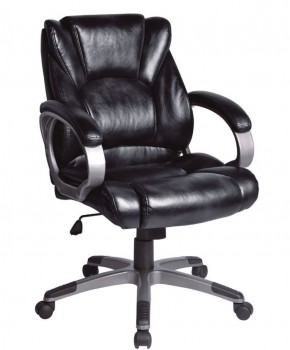 Кресло офисное BRABIX "Eldorado EX-504", экокожа, черное, 530874 в Каменске-Уральском - kamensk-uralskiy.mebel-74.com | фото
