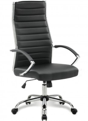 Кресло офисное BRABIX "Style EX-528", экокожа, хром, черное, 531947 в Каменске-Уральском - kamensk-uralskiy.mebel-74.com | фото