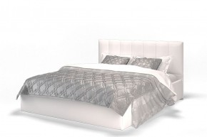 Кровать Элен 1600 + основание с ПМ (Vega white) белый в Каменске-Уральском - kamensk-uralskiy.mebel-74.com | фото