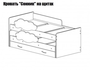 Кровать выкатная Соник (800*1900) в Каменске-Уральском - kamensk-uralskiy.mebel-74.com | фото