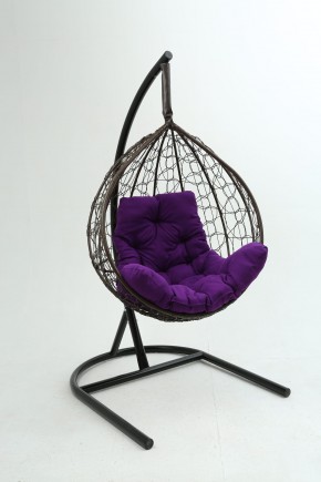 Подвесное кресло Бароло (коричневый/фиолетовый) в Каменске-Уральском - kamensk-uralskiy.mebel-74.com | фото