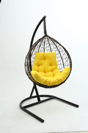 Подвесное кресло Бароло (коричневый/желтый) в Каменске-Уральском - kamensk-uralskiy.mebel-74.com | фото