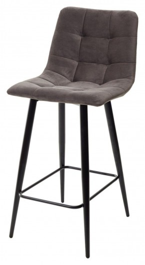 Полубарный стул CHILLI-QB графит #14, велюр / черный каркас (H=66cm) М-City в Каменске-Уральском - kamensk-uralskiy.mebel-74.com | фото