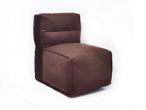 Прямое модульное бескаркасное кресло Комфорт (Шоколад велюр) в Каменске-Уральском - kamensk-uralskiy.mebel-74.com | фото