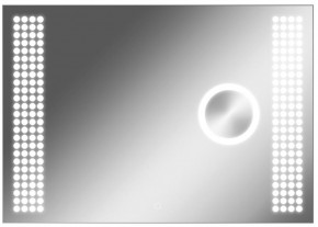 Зеркало Cosmo 100 alum (линза) с подсветкой Sansa (SCL1026Z) в Каменске-Уральском - kamensk-uralskiy.mebel-74.com | фото