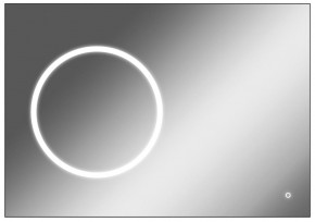 Зеркало Eclipse 100 black с подсветкой Sansa (SE1032Z) в Каменске-Уральском - kamensk-uralskiy.mebel-74.com | фото