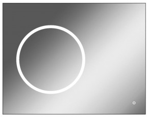 Зеркало Eclipse 90 black с подсветкой Sansa (SE1031Z) в Каменске-Уральском - kamensk-uralskiy.mebel-74.com | фото